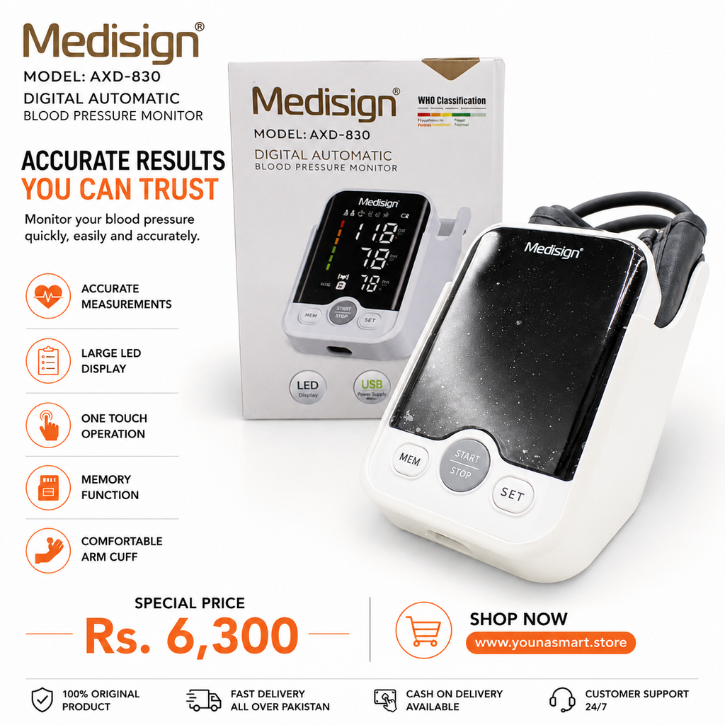 MEDISIGN DIGITAL AUTOMATIC BLOOD PRESSURE MONITOR (AXD-830)