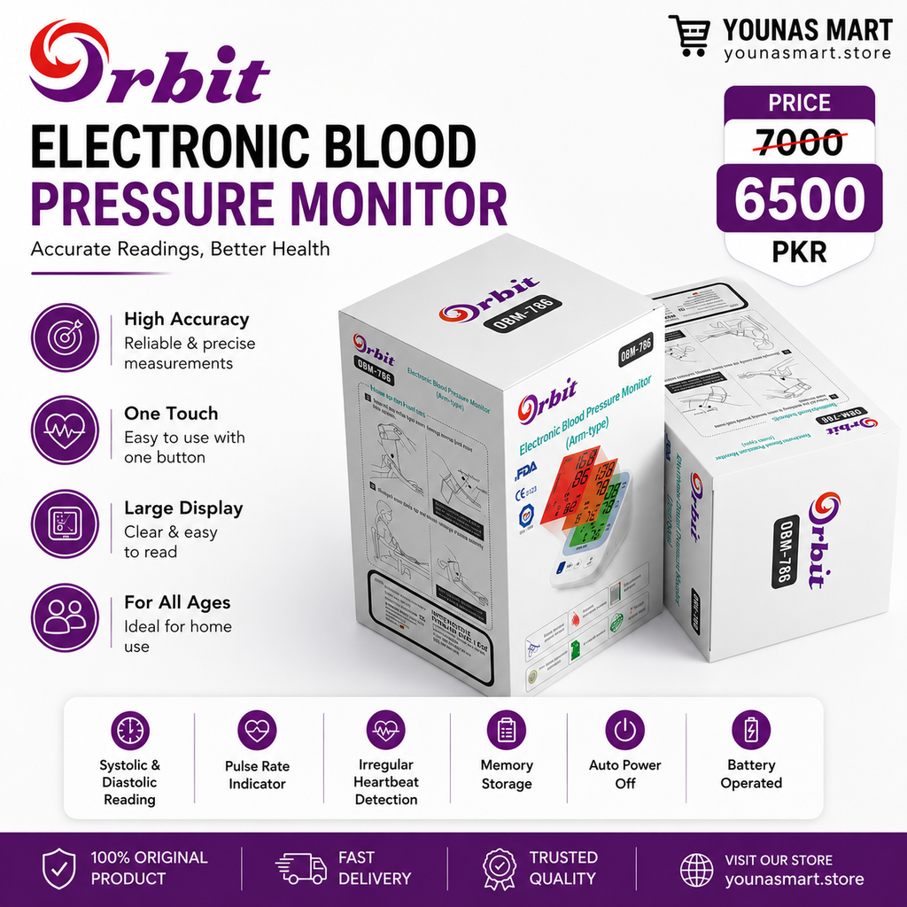 Orbit Blood Pressure Monitor Rechargeable OBM-786