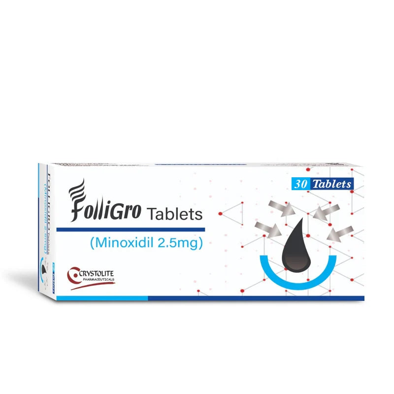 FolliGro Tablets (Minoxidil 2.5 mg)