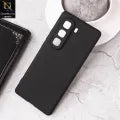 Infinix Hot 60 Pro Plus Cover Soft Design, Shockproof Soft Silicone Case with Drop Resistance Black TPU Back Cover Case with Camera Protection Bumper Camera Protective Mobile Back Cover