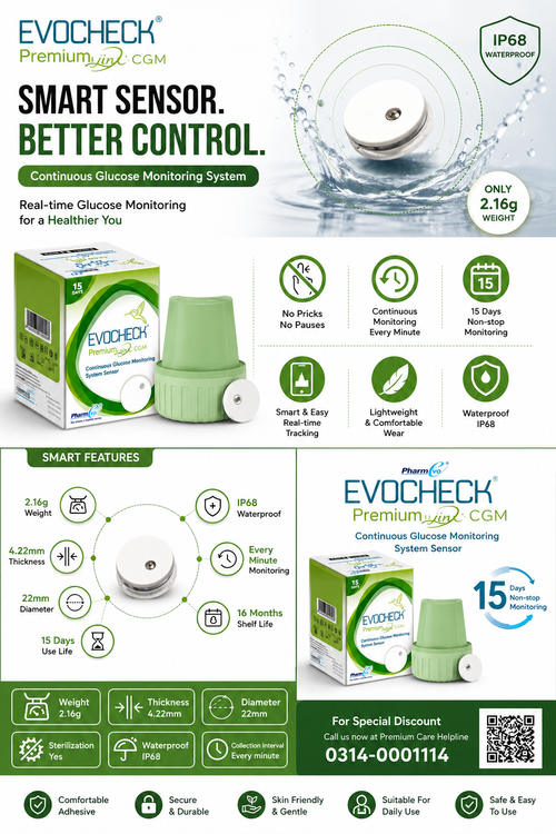 EVOCHECK PREMIUM LINX CGM - SMART SENSOR MONITORING