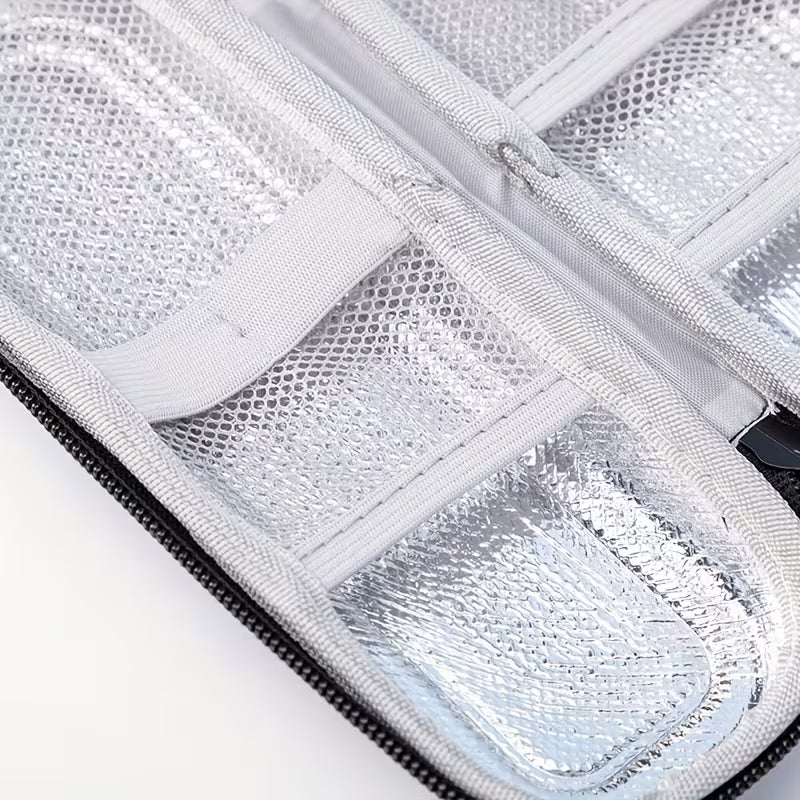 1pc MedKitPro Insulated EVA Storage Case, Portable Medical Cooler Bag for Insulin, Glucose Meter, and Medication Organizer with Zipper Closure